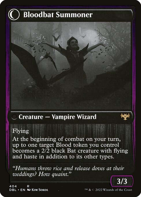 Voldaren Bloodcaster // Bloodbat Summoner — art by Kim Sokol
