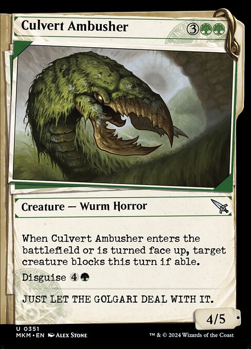 Culvert Ambusher — art by Alex Stone