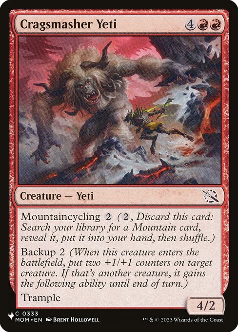 Cragsmasher Yeti — art by Brent Hollowell