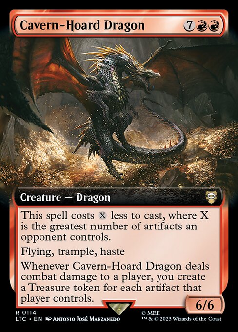 Cavern-Hoard Dragon — art by Antonio José Manzanedo