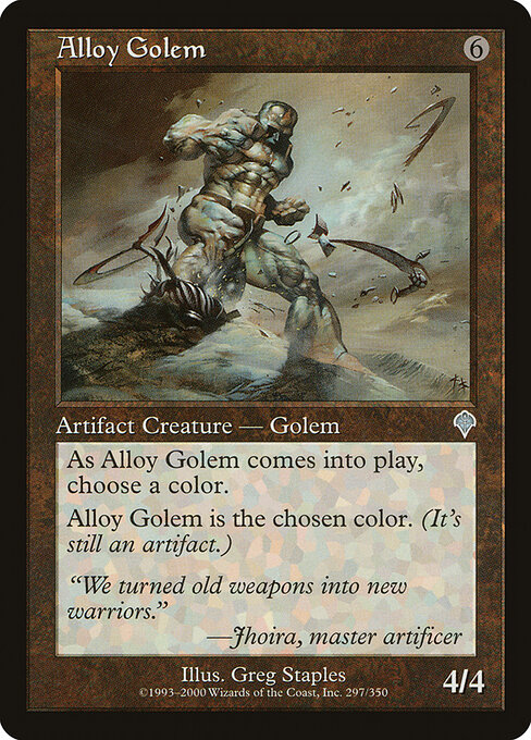 Alloy Golem — art by Greg Staples