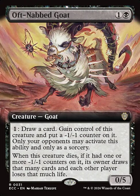 Oft-Nabbed Goat — art by Mariah Tekulve
