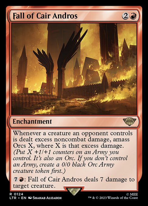 Fall of Cair Andros — art by Shahab Alizadeh