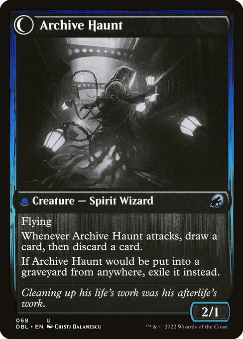 Overwhelmed Archivist // Archive Haunt — art by Cristi Balanescu