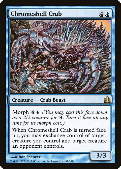 Chromeshell Crab — art by Ron Spencer