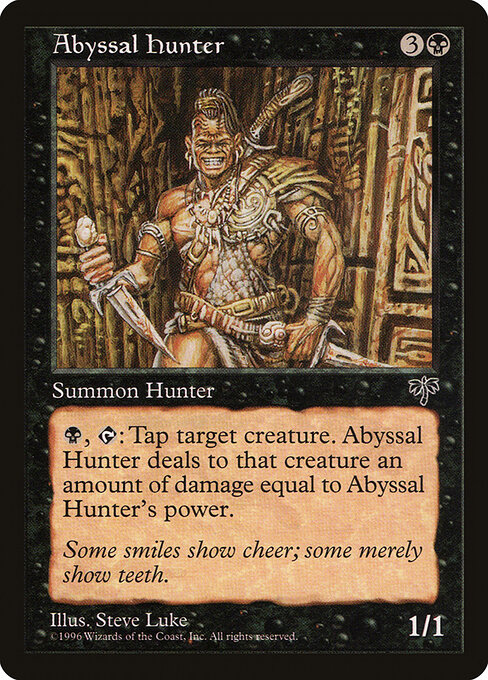 Abyssal Hunter — art by Steve Luke