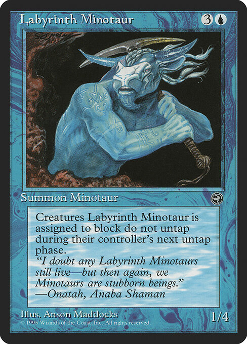 Labyrinth Minotaur — art by Anson Maddocks