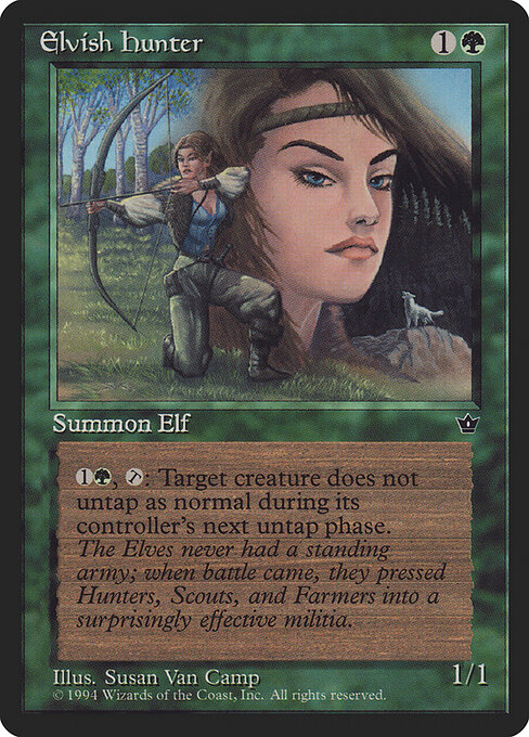 Elvish Hunter — art by Susan Van Camp