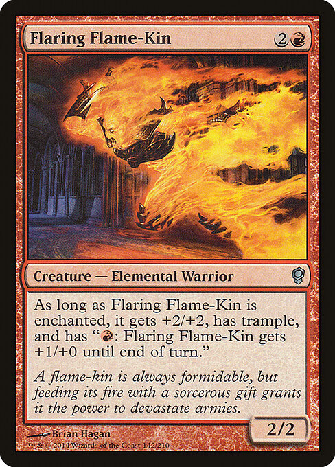 Flaring Flame-Kin — art by Brian Hagan