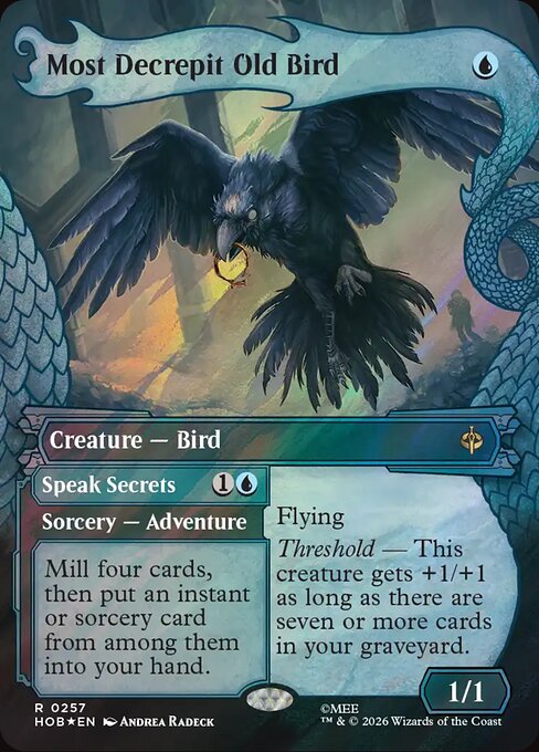 Most Decrepit Old Bird // Speak Secrets — art by Andrea Radeck