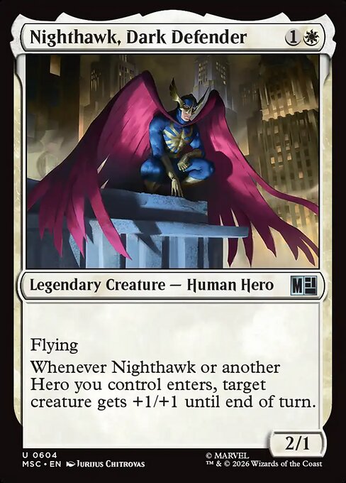Nighthawk, Dark Defender — art by Jurijus Chitrovas