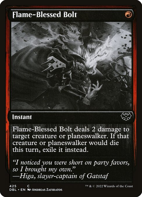 Flame-Blessed Bolt — art by Andreas Zafiratos