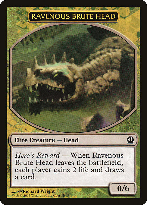 Ravenous Brute Head — art by Richard Wright