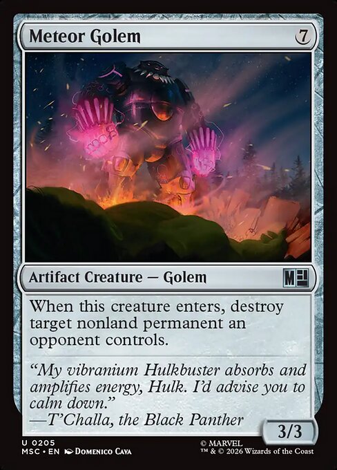 Meteor Golem — art by Domenico Cava