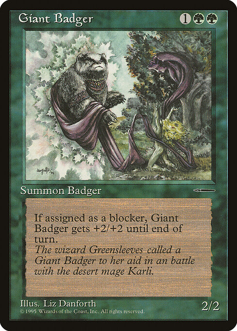 Giant Badger — art by Liz Danforth