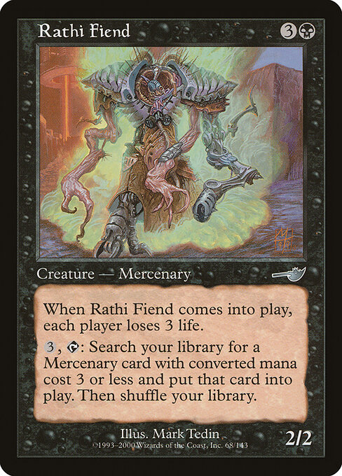 Rathi Fiend — art by Mark Tedin