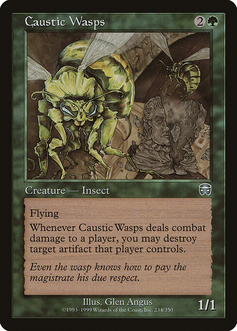 Caustic Wasps — art by Glen Angus