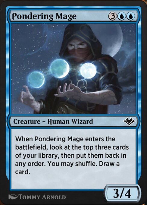 Pondering Mage — art by Tommy Arnold