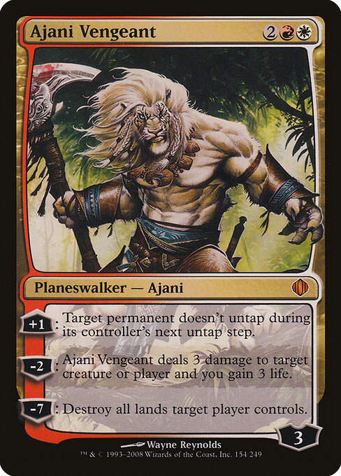 Ajani Vengeant — art by Wayne Reynolds