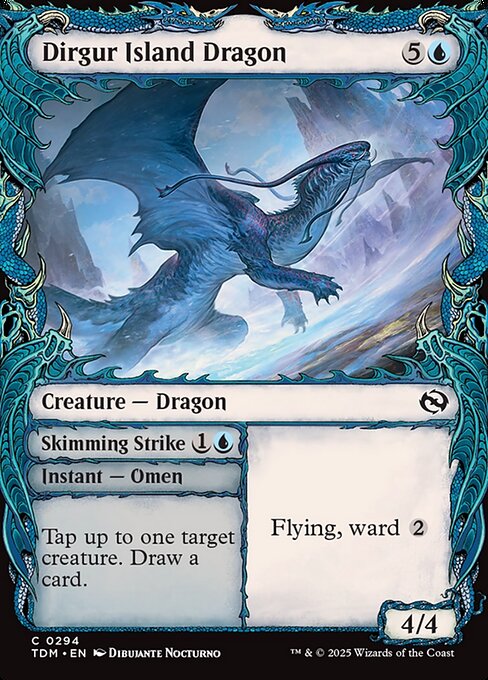Dirgur Island Dragon // Skimming Strike — art by Dibujante Nocturno