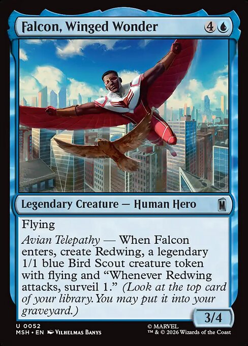 Falcon, Winged Wonder — art by Vilhelmas Banys