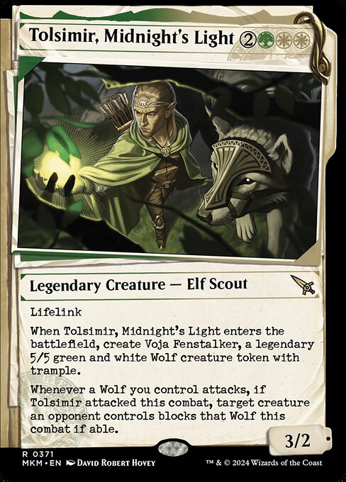 Tolsimir, Midnight's Light — art by David Robert Hovey