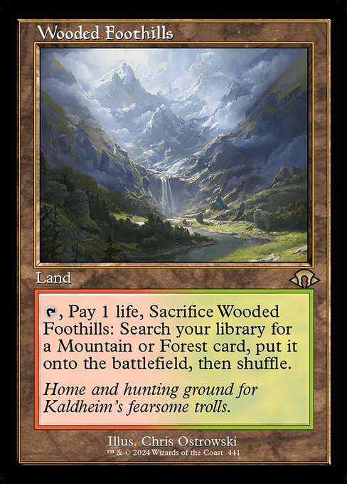Wooded Foothills — art by Chris Ostrowski