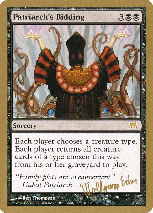 Patriarch's Bidding — art by Ben Thompson