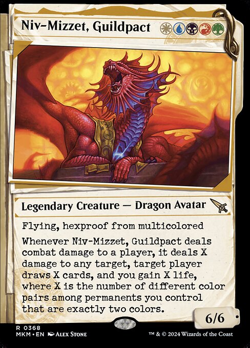 Niv-Mizzet, Guildpact — art by Alex Stone