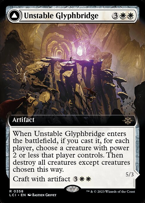 Unstable Glyphbridge // Sandswirl Wanderglyph — art by Bastien Grivet