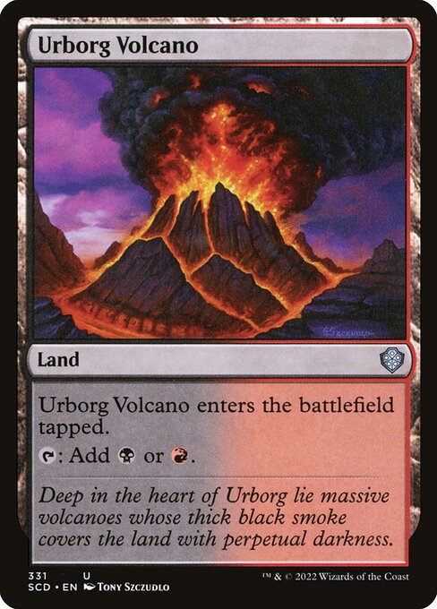 Urborg Volcano — art by Tony Szczudlo