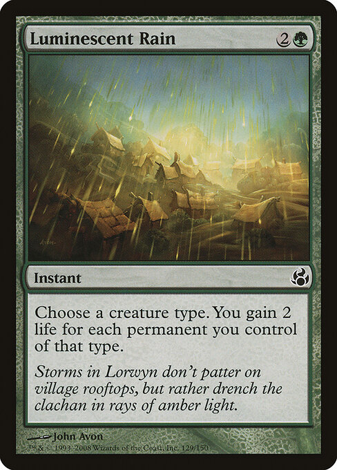 Luminescent Rain — art by John Avon