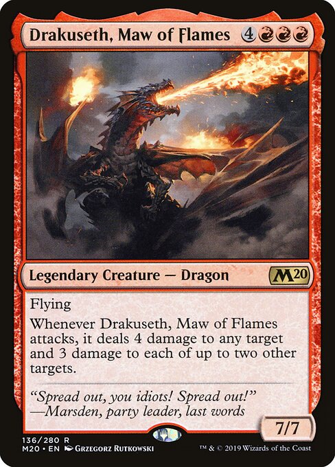 Drakuseth, Maw of Flames — art by Grzegorz Rutkowski