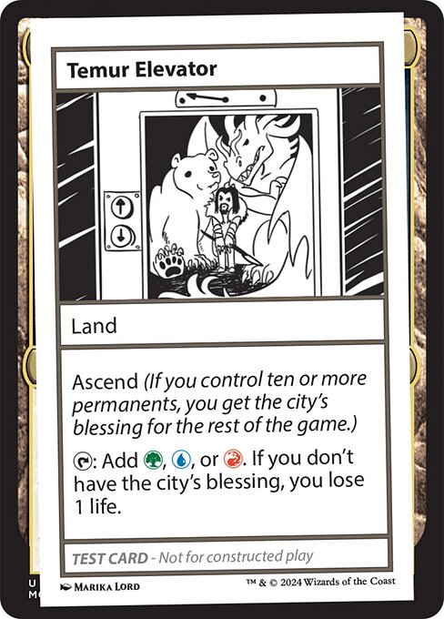 Temur Elevator — art by Marika Lord