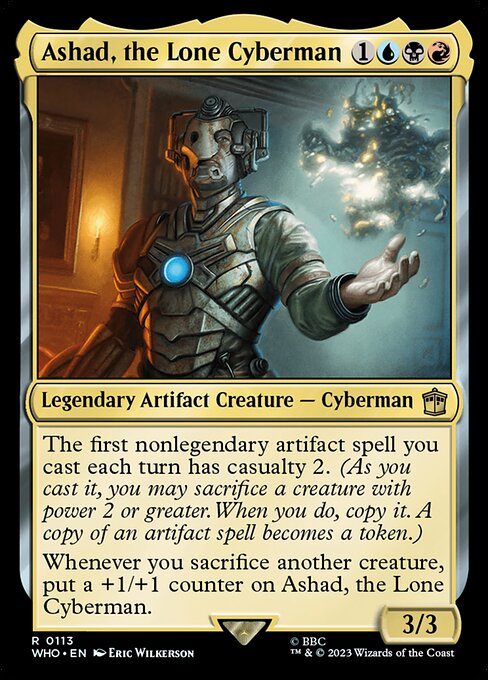 Ashad, the Lone Cyberman — art by Eric Wilkerson