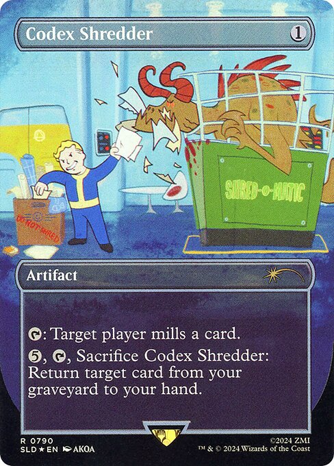 Codex Shredder — art by AKQA