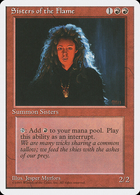 Sisters of the Flame — art by Jesper Myrfors