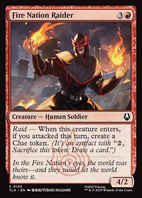 Fire Nation Raider — art by Tubaki Halsame