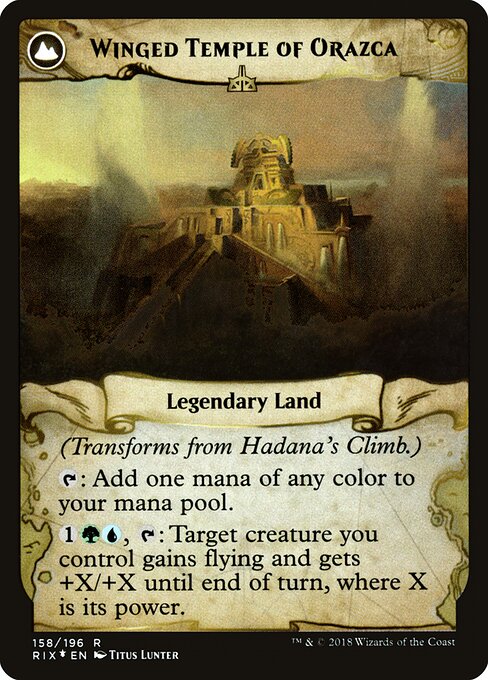 Hadana's Climb // Winged Temple of Orazca — art by Titus Lunter