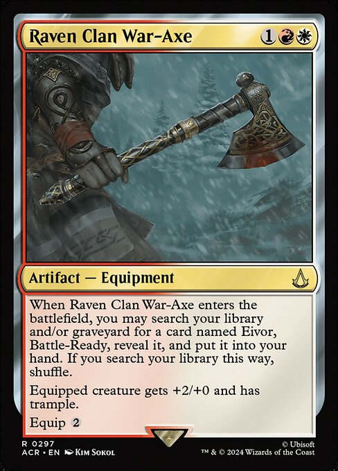 Raven Clan War-Axe — art by Kim Sokol
