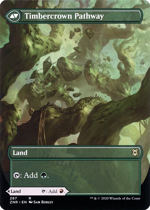 Cragcrown Pathway // Timbercrown Pathway — art by Sam Burley