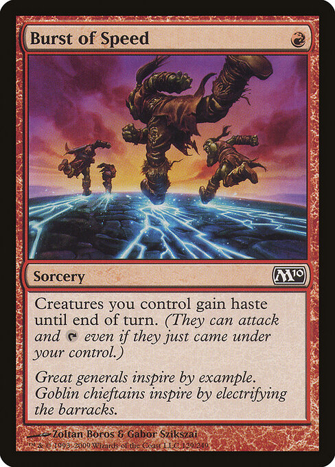 Burst of Speed — art by Zoltan Boros & Gabor Szikszai