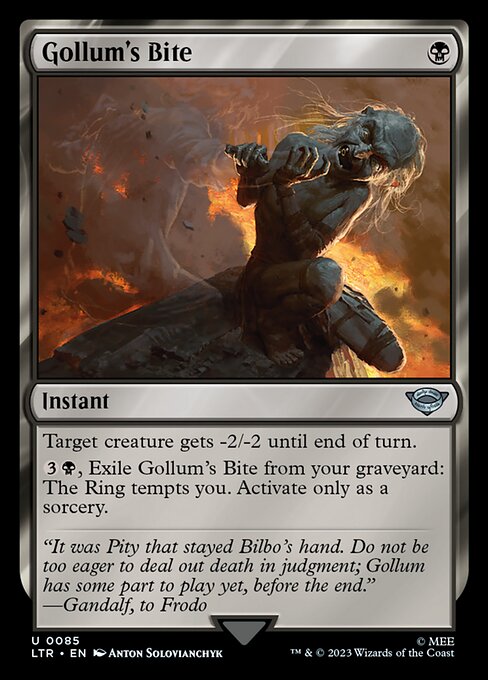 Gollum's Bite — art by Anton Solovianchyk