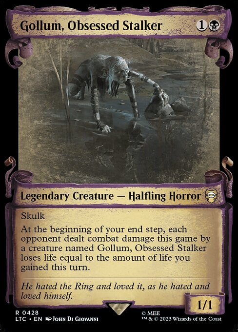 Gollum, Obsessed Stalker — art by John Di Giovanni