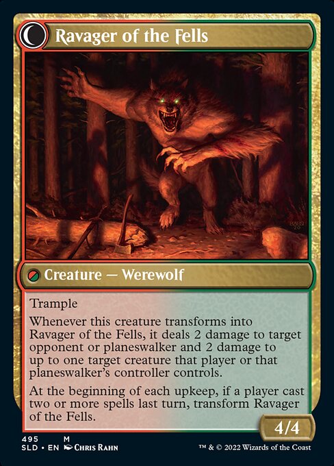 Huntmaster of the Fells // Ravager of the Fells — art by Chris Rahn
