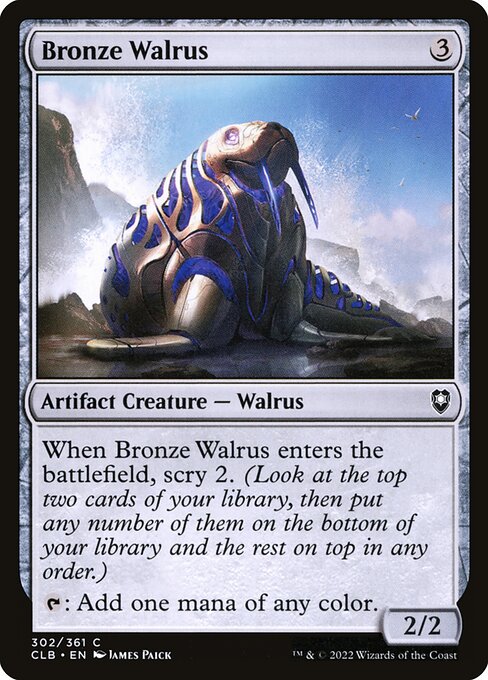 Bronze Walrus — art by James Paick