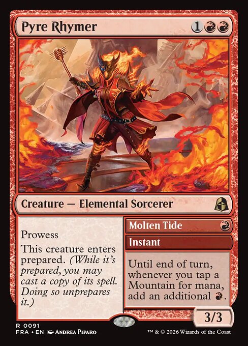 Pyre Rhymer // Molten Tide — art by Andrea Piparo