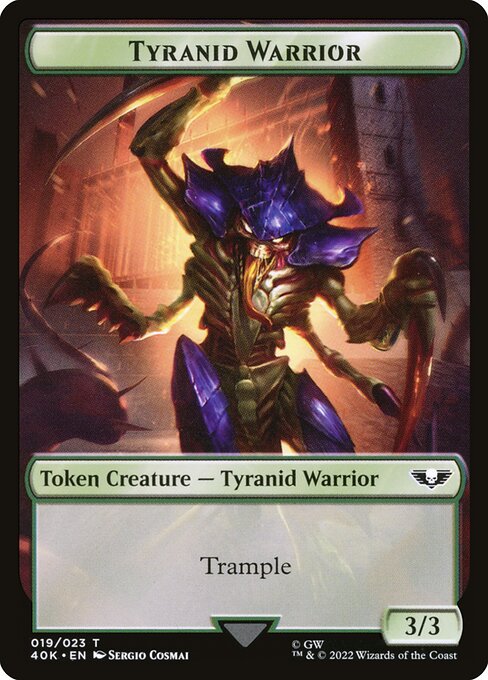 Tyranid Warrior — art by Sergio Cosmai