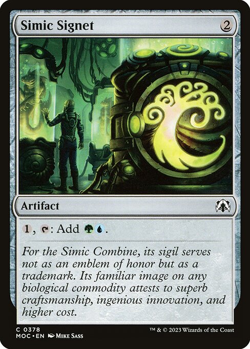 Simic Signet — art by Mike Sass