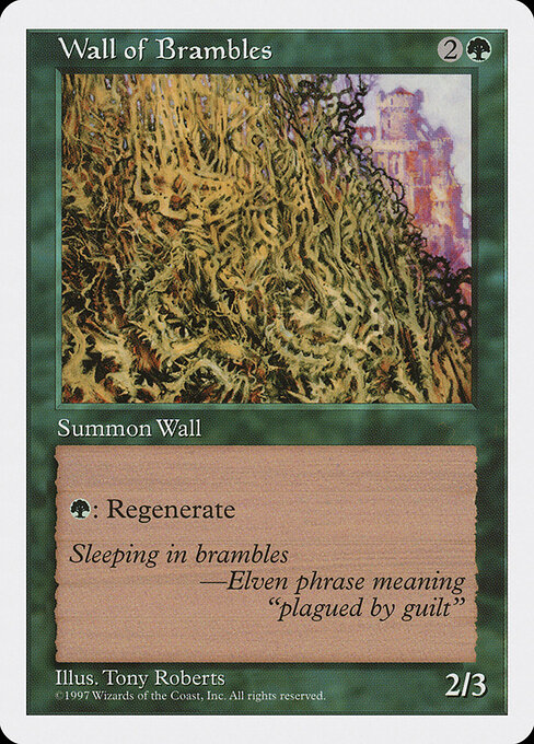 Wall of Brambles — art by Tony Roberts